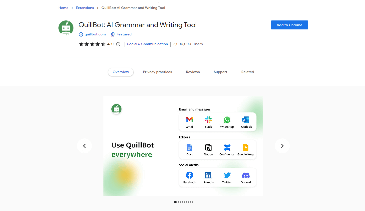 QuillBot's Chrome Extension