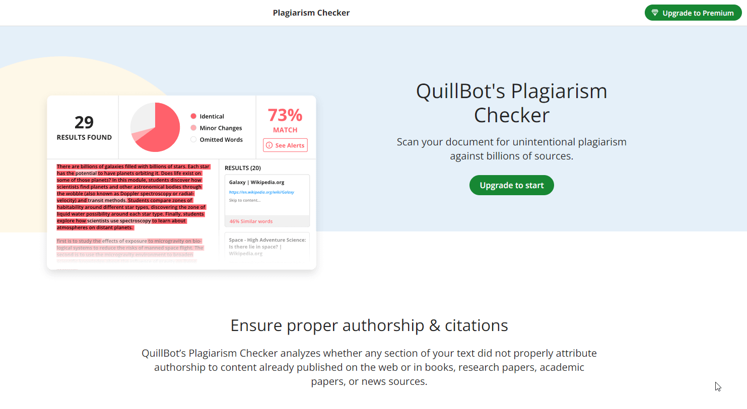 QuillBot Plagiarism Checker