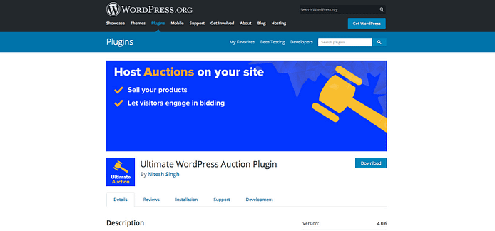Ultimate WordPress Auction