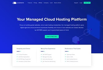 Cloudways Homepage